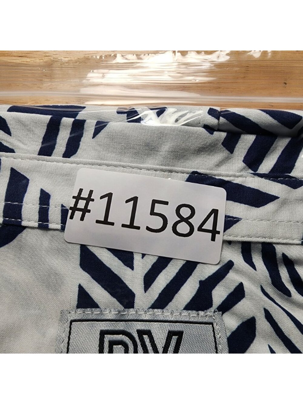 PX Shirt Mens XL White & Blue Print Short Sleeve Button Up *NWT* - Picture 10 of 10